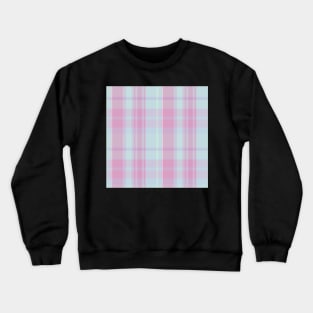 Pastel Aesthetic Conall 2 Hand Drawn Textured Plaid Pattern Crewneck Sweatshirt